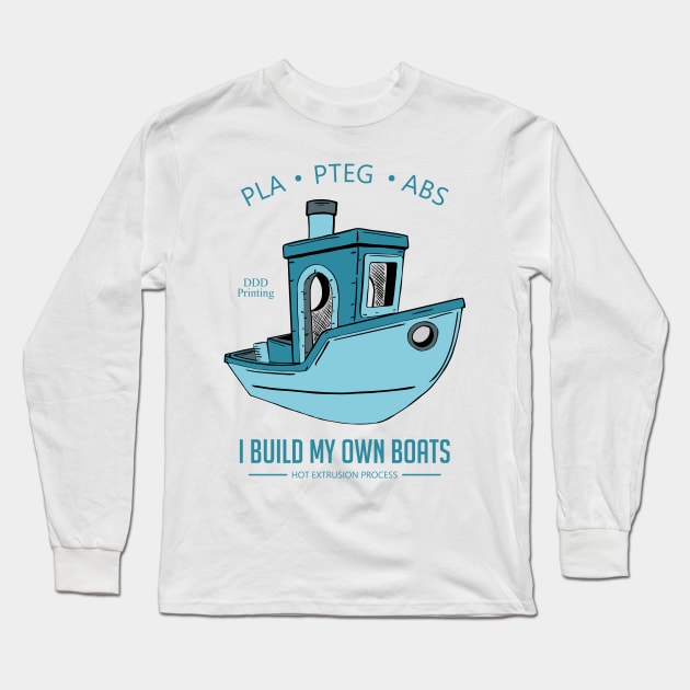 I build my own boats Long Sleeve T-Shirt by Fibre Grease